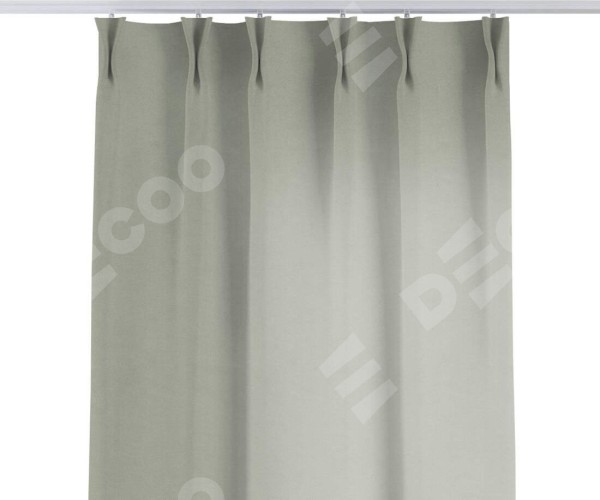 Комплект штор на тесьме «Кустик», вельвет светло-серый