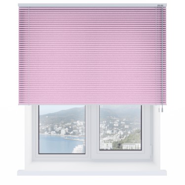 Горизонтальные жалюзи 490 розовый металлик