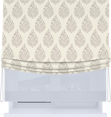 Римская штора «Кортин», день-ночь с мягкими складками, «Изящный кулон»