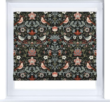 Римская штора «Кортин» кассетная «Зачарованные птицы»