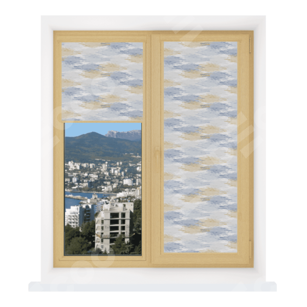 Рулонная штора Уни 2 с принтом Полосатая волна