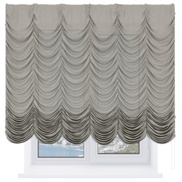 Французская штора «Cortin», лён бежевый