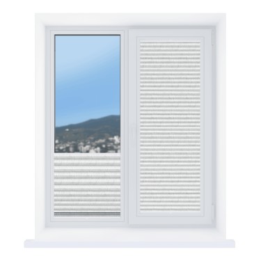 Штора плиссе Краш перламутр белый