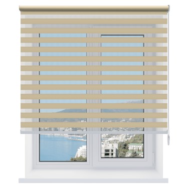 Рулонная штора День-ночь Elsa ВО бежевый