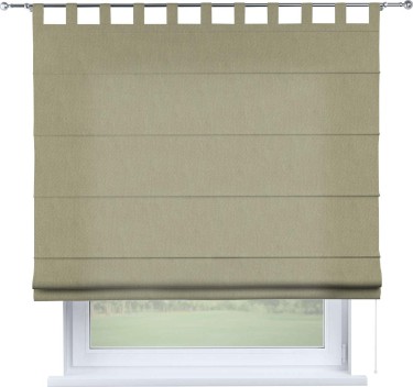 Римская штора «Кортин», канвас латте, на петлях