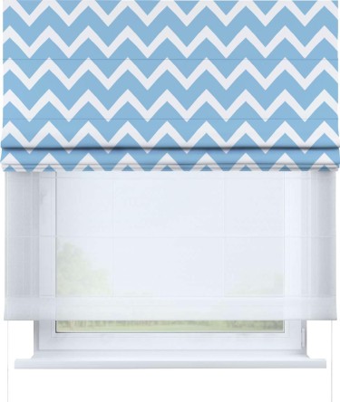 Римская штора «Кортин» день-ночь «Зигзаг средний»