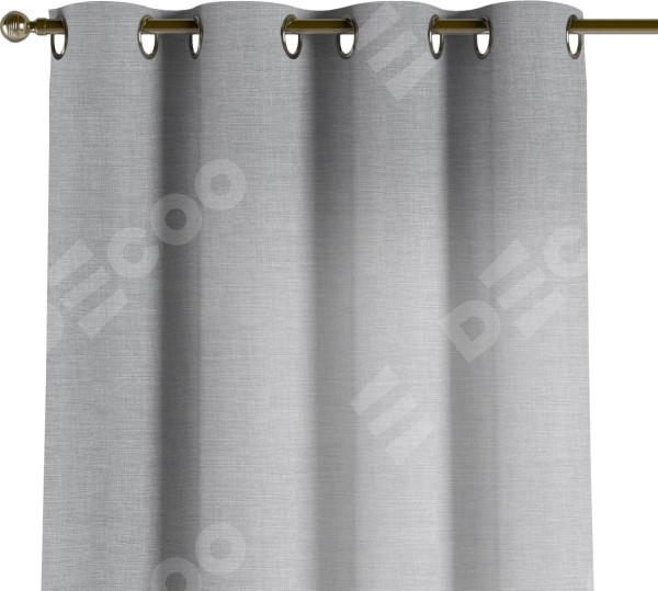Комплект штор на люверсах лён серый