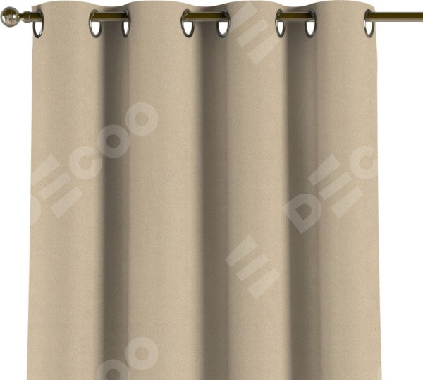 Комплект штор на люверсах блэкаут однотонный кофейно-бежевый
