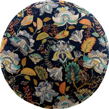 Подушка круглая Cortin «Тёмный букет»