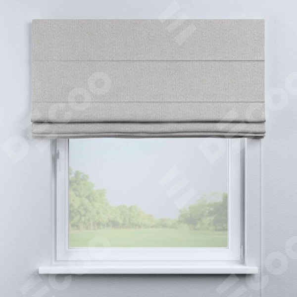 Римская штора «Кортин», лён димаут светло-бежевый, для проёма