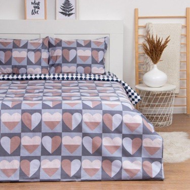 Постельное бельё LoveLife Дуэт «Сердца» 143х215см-2шт, 225х240см, 50х70см-2шт