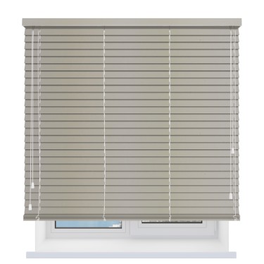 Деревянные жалюзи 50 мм. снежный