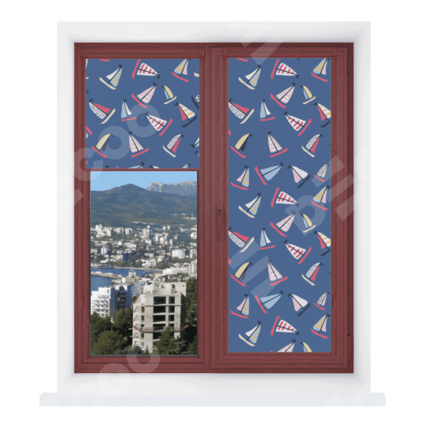 Рулонная штора Уни 2 с принтом Морское приключение