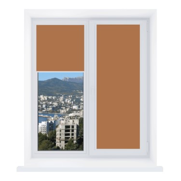 Рулонная штора Уни 2 Натали ВО терракотовый 92