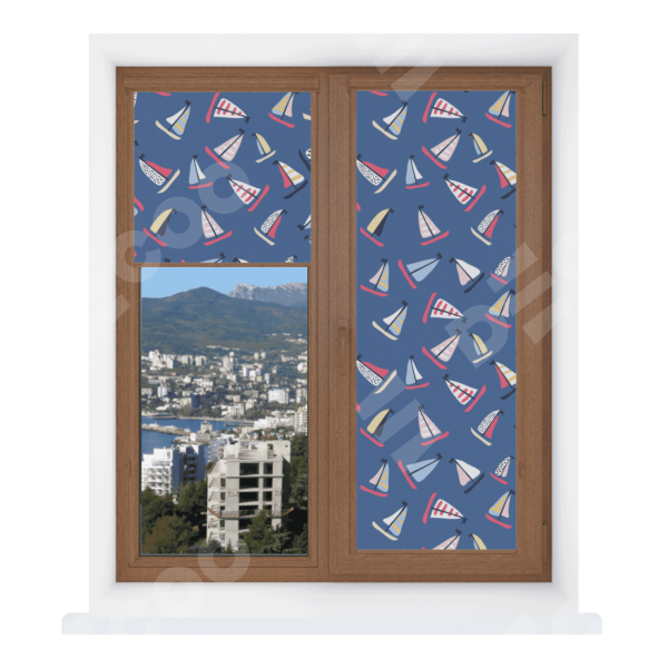 Рулонная штора Уни 2 с принтом Морское приключение