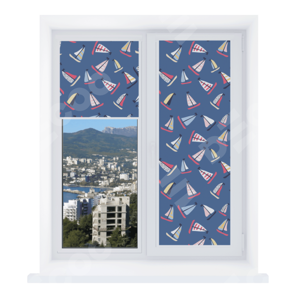 Рулонная штора Уни 2 с принтом Морское приключение