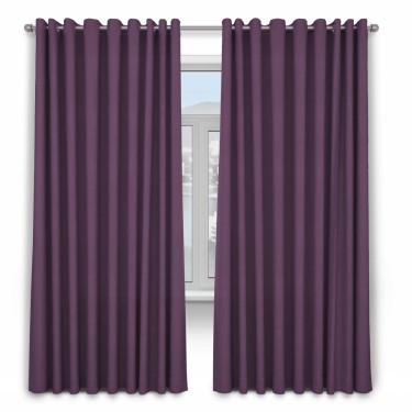 Шторы на люверсах ткань блэкаут однотонный, фуксия