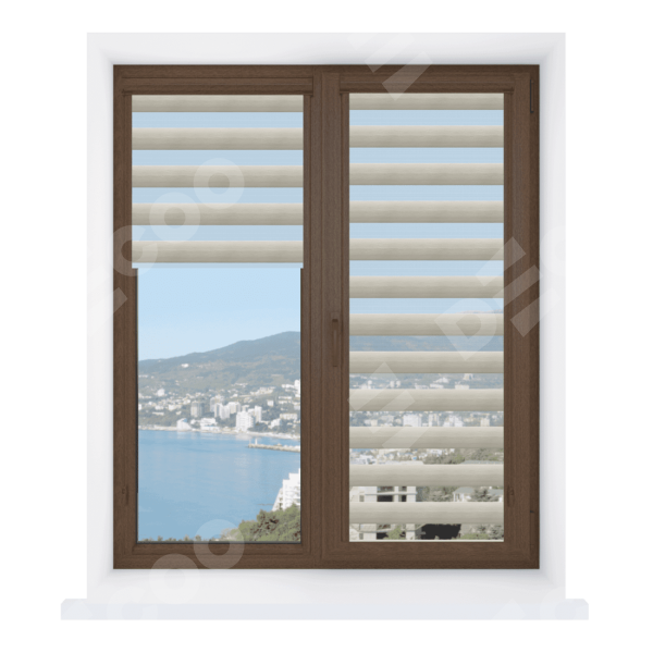 Рулонная штора День-ночь Уни 2 Libra серый