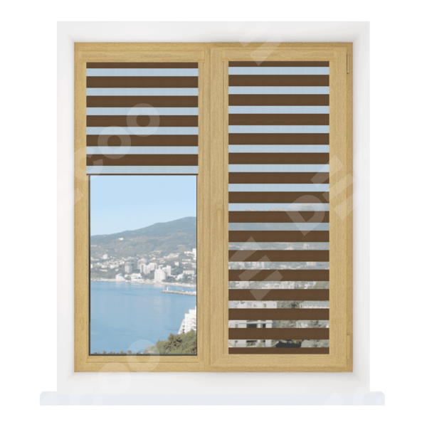 Рулонная штора День-ночь Уни 2 Basic венге