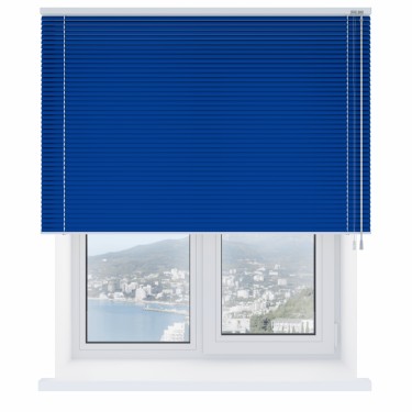 Горизонтальные жалюзи 571, цвет синий, ламели 2,5 см